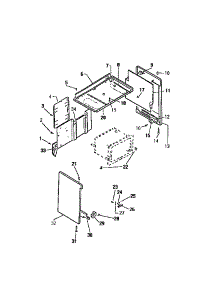 06 - Panels parts for Frigidaire Range REP306CF0 from AppliancePartsPros.com