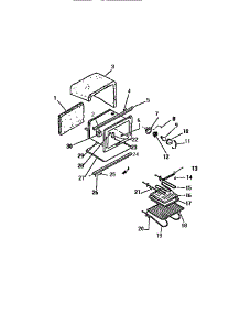 05 - Oven Cavity parts for Frigidaire Range REP306CW1 from AppliancePartsPros.com