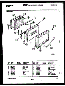 04 - Door Parts parts for Frigidaire Range REP307GW0 from AppliancePartsPros.com