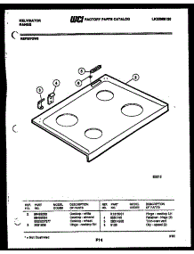 05 - Cooktop Parts parts for Frigidaire Range REP307GW0 from AppliancePartsPros.com