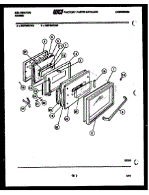 05 - Door Parts parts for Frigidaire Range REP309CT2 from AppliancePartsPros.com