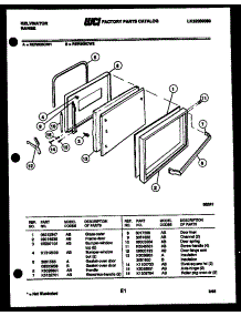 04 - Door Parts parts for Frigidaire Range RER305CW1 from AppliancePartsPros.com