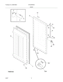 03 - Door parts for Kelvinator Freezer KFS220RGW0 from AppliancePartsPros.com