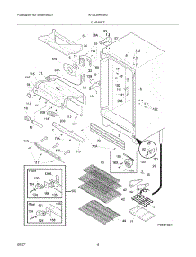 05 - Cabinet parts for Kelvinator Freezer KFS220RGW0 from AppliancePartsPros.com
