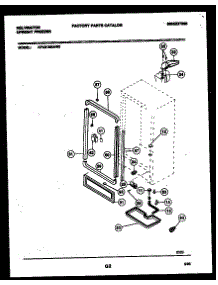 03 - Cabinet Parts parts for Frigidaire Freezer KFU21M3AW0 from AppliancePartsPros.com
