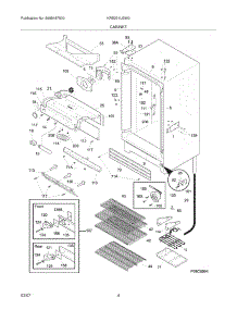 05 - Cabinet parts for Kelvinator Refrigerator KRS221LGW0 from AppliancePartsPros.com