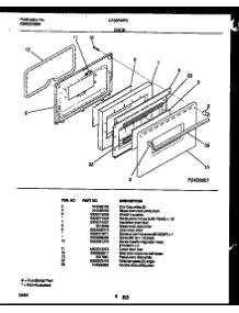 05 - Door Parts parts for Frigidaire Range CE305WP2W1 from AppliancePartsPros.com