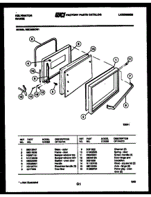 04 - Door Parts parts for Frigidaire Range REC305CW1 from AppliancePartsPros.com