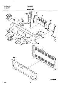 03 - Backguard parts for Kelvinator Range KEF355ASF from AppliancePartsPros.com