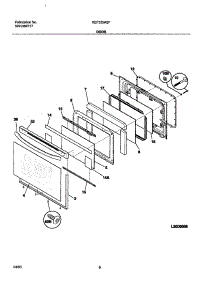 09 - Door parts for Kelvinator Range KEF355ASF from AppliancePartsPros.com