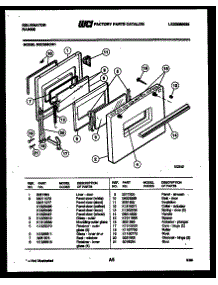 04 - Door Parts parts for Frigidaire Range REC306CT1 from AppliancePartsPros.com