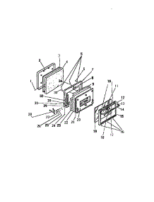 04 - Door parts for Frigidaire Range REP305CD0 from AppliancePartsPros.com