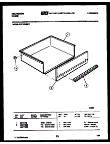 07 - Drawer Parts parts for Frigidaire Range REP305GW0 from AppliancePartsPros.com