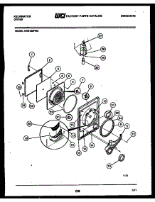 03 - Door Parts parts for Frigidaire Dryer DES100FD2 from AppliancePartsPros.com