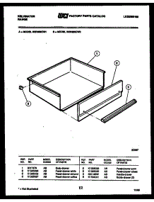 06 - Drawer Parts parts for Frigidaire Range RER306CD1 from AppliancePartsPros.com