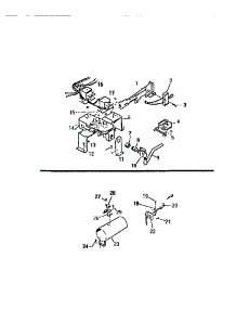06 - Glow Bar Burner & Combustion Chambe parts for Frigidaire Dryer DGA500A0D from AppliancePartsPros.com