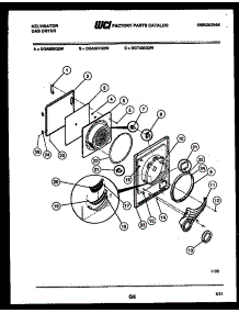 03 - Door Parts parts for Frigidaire Dryer DGT400G2D from AppliancePartsPros.com