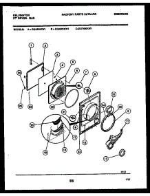 03 - Door Parts parts for Frigidaire Dryer DGT400KD1 from AppliancePartsPros.com