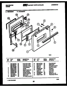 04 - Door Parts parts for Frigidaire Range RER406GD2 from AppliancePartsPros.com