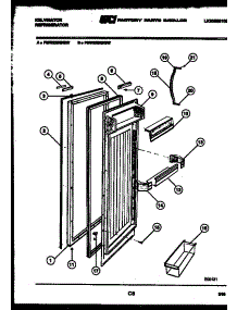 03 - Refrigerator Door Parts parts for Frigidaire Refrigerator FMW220EN2V from AppliancePartsPros.com
