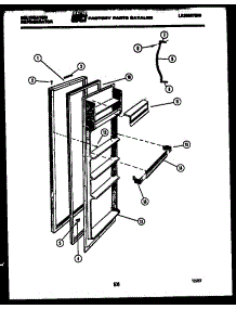 03 - Refrigerator Door Parts parts for Frigidaire Refrigerator FPK190EN1W from AppliancePartsPros.com