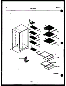 06 - Shelves And Supports parts for Frigidaire Refrigerator FSK190JN0W from AppliancePartsPros.com