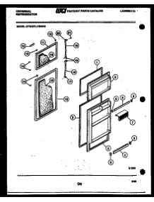 02 - Door Parts parts for Frigidaire Refrigerator GTN175HH0 from AppliancePartsPros.com