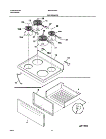 07 - Top / Drawer parts for Kelvinator Range KEF355ASG from AppliancePartsPros.com