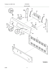 03 - Backguard parts for Kelvinator Range KEF355ESE from AppliancePartsPros.com