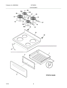 07 - Top / Drawer parts for Kelvinator Range KEF355ESJ from AppliancePartsPros.com