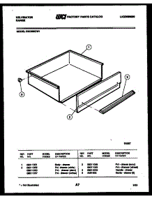 06 - Drawer Parts parts for Frigidaire Range REC306CD1 from AppliancePartsPros.com