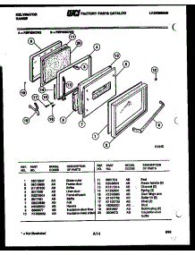 03 - Door Parts parts for Frigidaire Range REP305CF3 from AppliancePartsPros.com