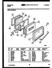 03 - Door Parts parts for Frigidaire Range REP305GT0 from AppliancePartsPros.com