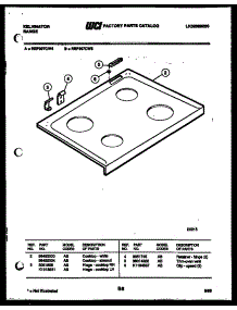 05 - Cooktop Parts parts for Frigidaire Range REP307CW5 from AppliancePartsPros.com