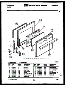 04 - Door Parts parts for Frigidaire Range RER301CD1 from AppliancePartsPros.com