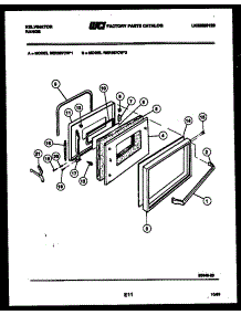 05 - Door Parts parts for Frigidaire Range RER307CT2 from AppliancePartsPros.com