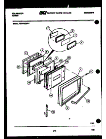 05 - Door Parts parts for Frigidaire Range REP375GD4 from AppliancePartsPros.com