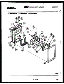 07 - Ice Door, Dispenser And Water Tank parts for Frigidaire Refrigerator FMW240EN2J from AppliancePartsPros.com