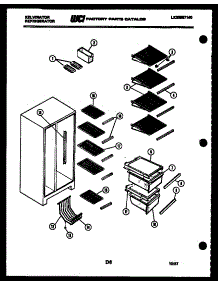 05 - Shelves And Supports parts for Frigidaire Refrigerator FSK190EN1W from AppliancePartsPros.com
