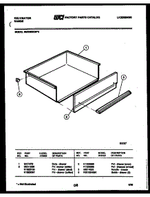 06 - Drawer Parts parts for Frigidaire Range RER305GD0 from AppliancePartsPros.com