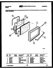 03 - Door Parts parts for Frigidaire Range RER355GD0 from AppliancePartsPros.com