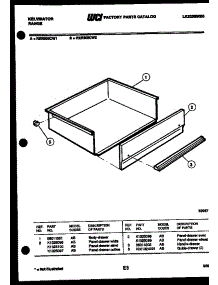 06 - Drawer Parts parts for Frigidaire Range RER305CW2 from AppliancePartsPros.com