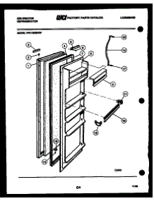 03 - Refrigerator Door Parts parts for Frigidaire Refrigerator FPK190EN2T from AppliancePartsPros.com