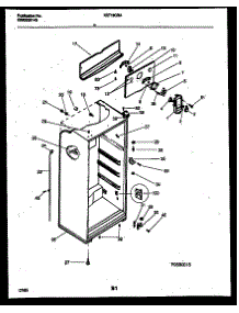 03 - Cabinet Parts parts for Frigidaire Refrigerator KRT18CRAW0 from AppliancePartsPros.com