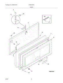 03 - Door parts for Kelvinator Freezer KCS200GW0 from AppliancePartsPros.com