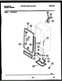 03 - Cabinet Parts parts for Frigidaire Freezer KFU21M3AW1 from AppliancePartsPros.com