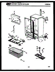 03 - Cabinet Parts parts for Frigidaire Freezer UFS157DN2W from AppliancePartsPros.com