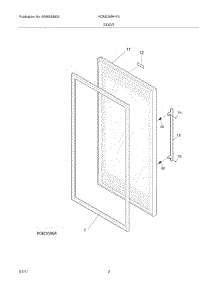 03 - Door parts for Kelvinator Refrigerator KGM220RHY3 from AppliancePartsPros.com