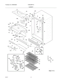 05 - Cabinet parts for Kelvinator Refrigerator KGM220RHY3 from AppliancePartsPros.com