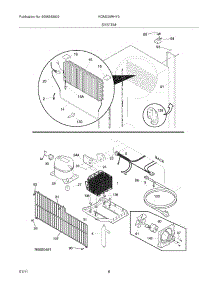 07 - System parts for Kelvinator Refrigerator KGM220RHY3 from AppliancePartsPros.com